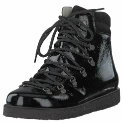 Boot With Laces And D-rings Black / Black