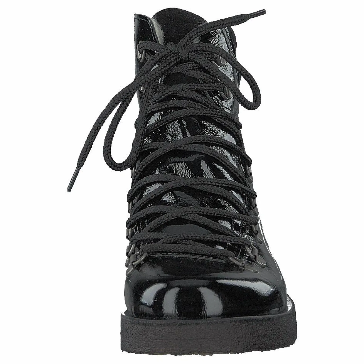 Boot With Laces And D-rings Black / Black