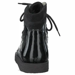 Boot With Laces And D-rings Black / Black
