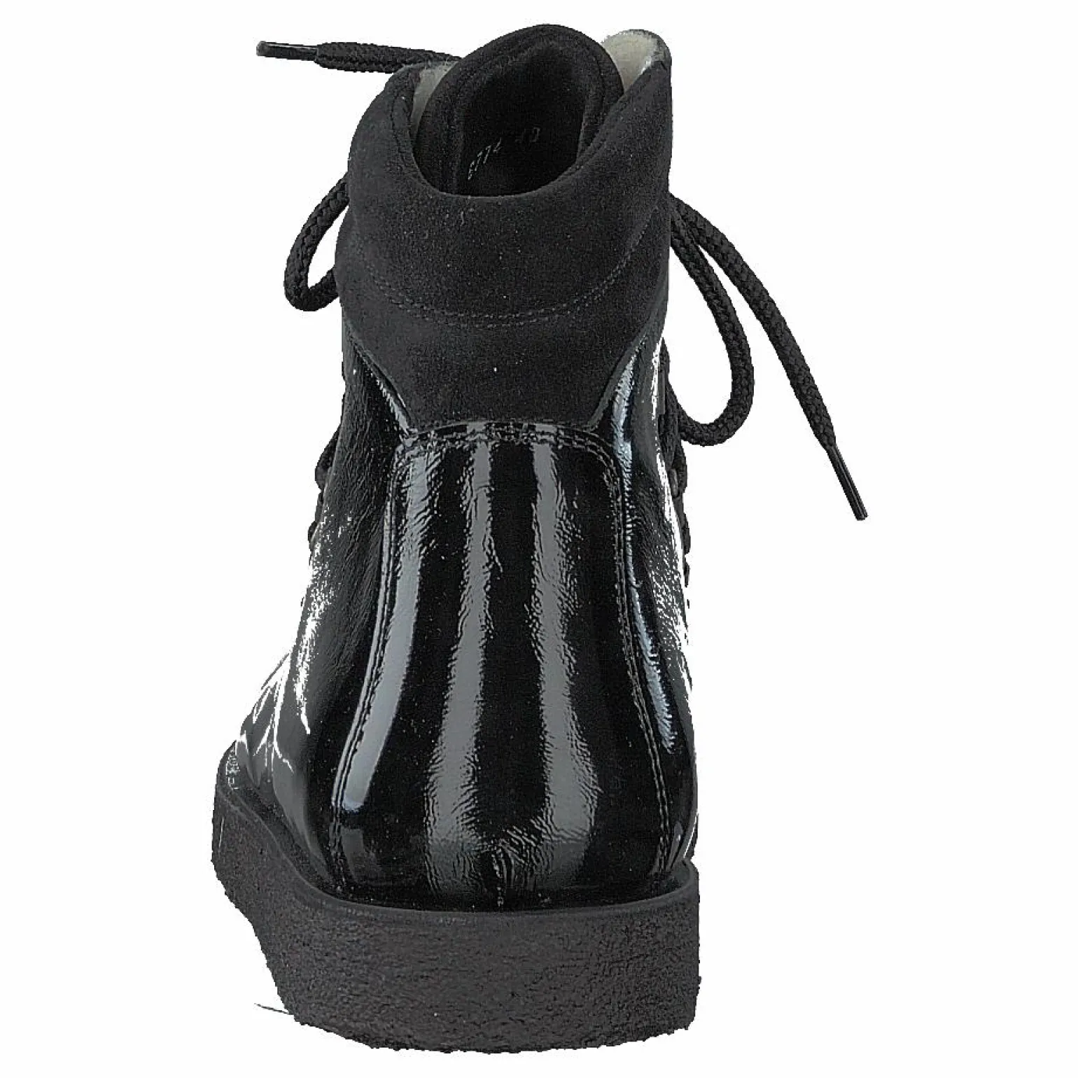 Boot With Laces And D-rings Black / Black