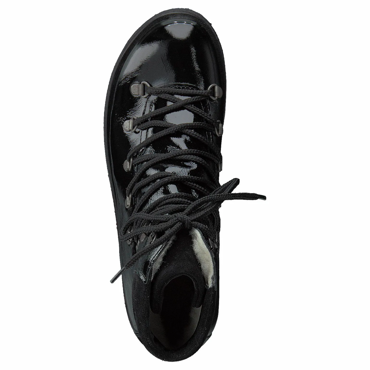 Boot With Laces And D-rings Black / Black