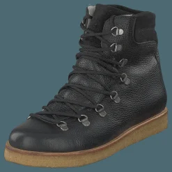 Boot With Laces And D-rings Black
