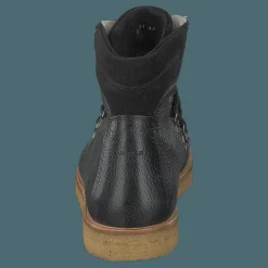 Boot With Laces And D-rings Black