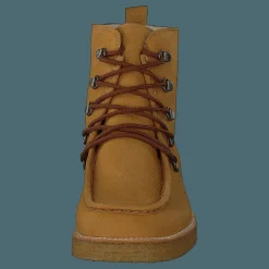 Boot With Wool Lining And Wide 2580 Camel