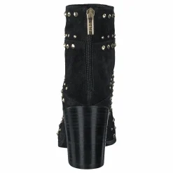 Bootlet W/Rivets Black Suede