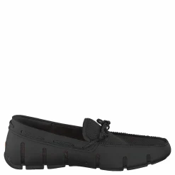 Braided Lace Loafer Black