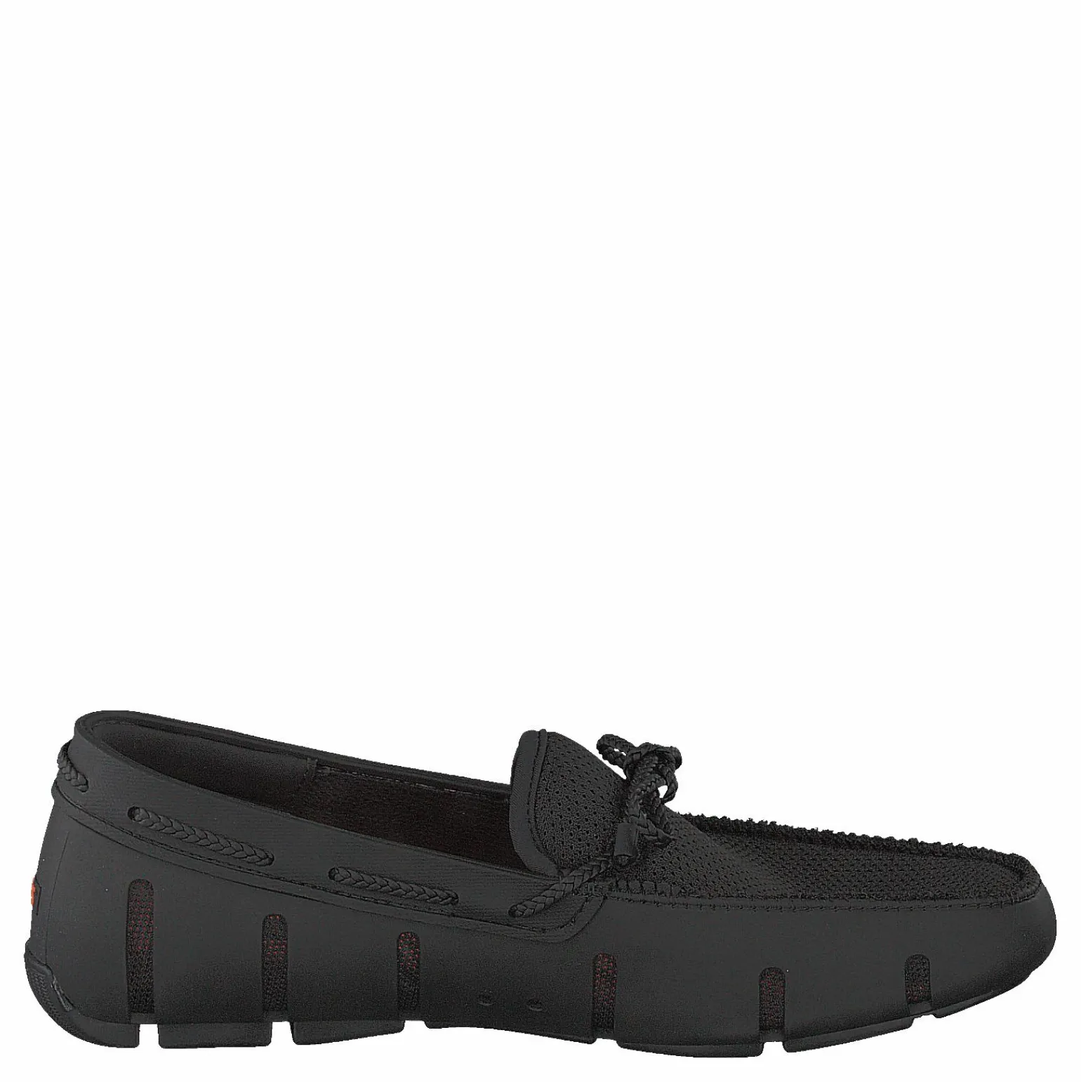 Braided Lace Loafer Black