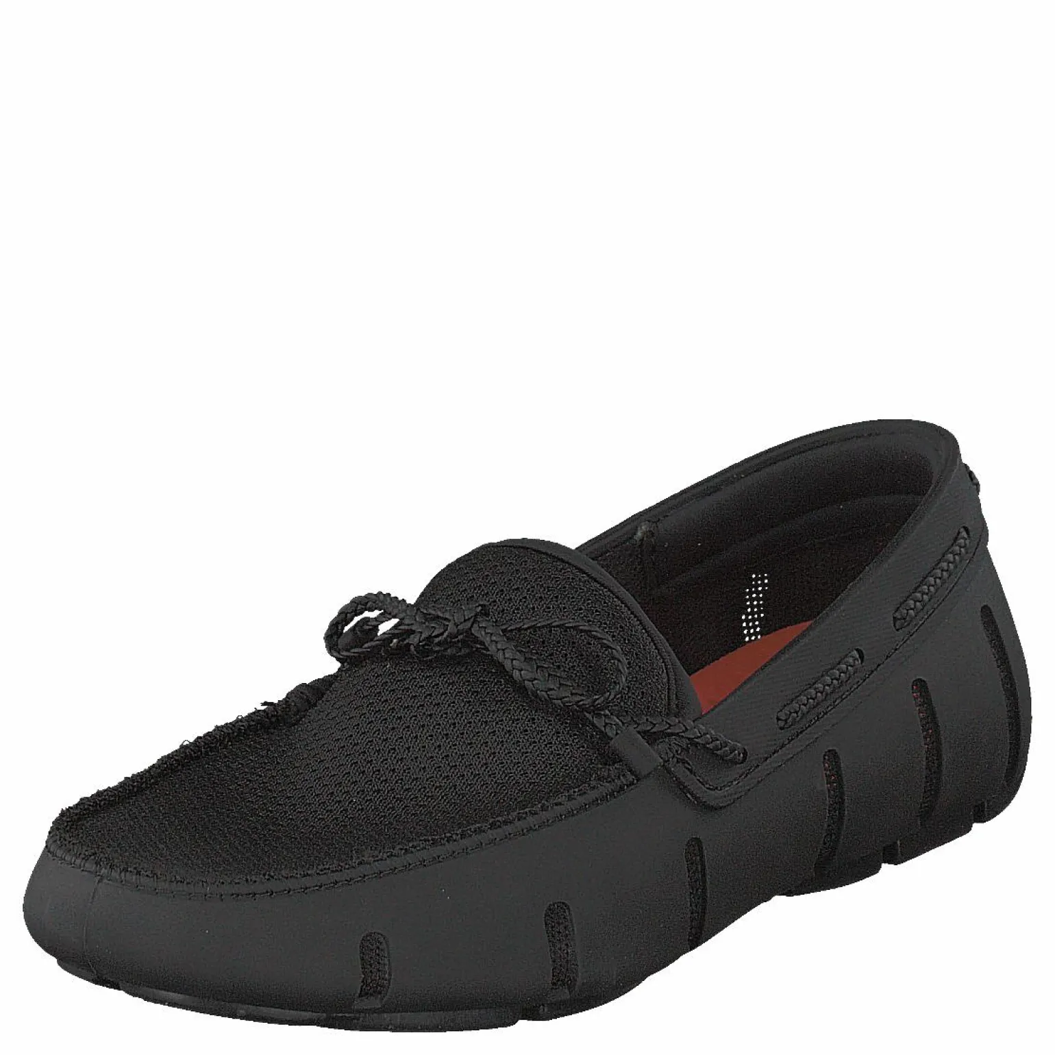 Braided Lace Loafer Black