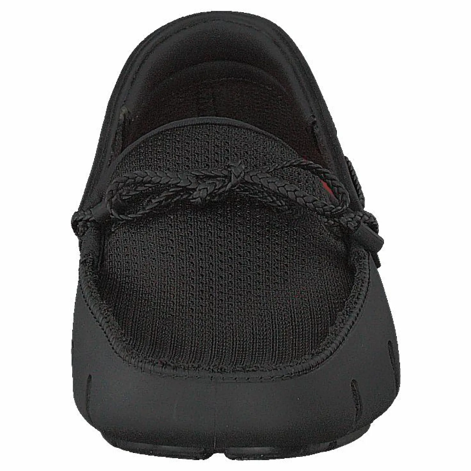 Braided Lace Loafer Black