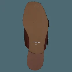 Buckles Square Flat Cognac