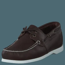 Cedar Bay Boat Shoe Dk Brown Full Grain