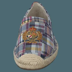 Cevio Crest Madras Espadrille Blue Multi