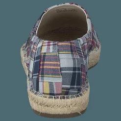 Cevio Crest Madras Espadrille Blue Multi