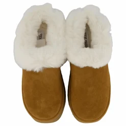 Chaplin Slide Chestnut Suede