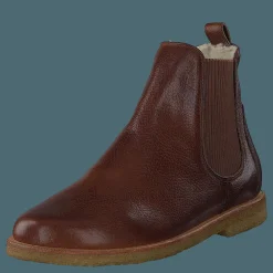 Chelsea boot with wool lining 2509 Medium Brown