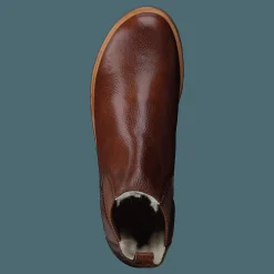 Chelsea boot with wool lining 2509 Medium Brown