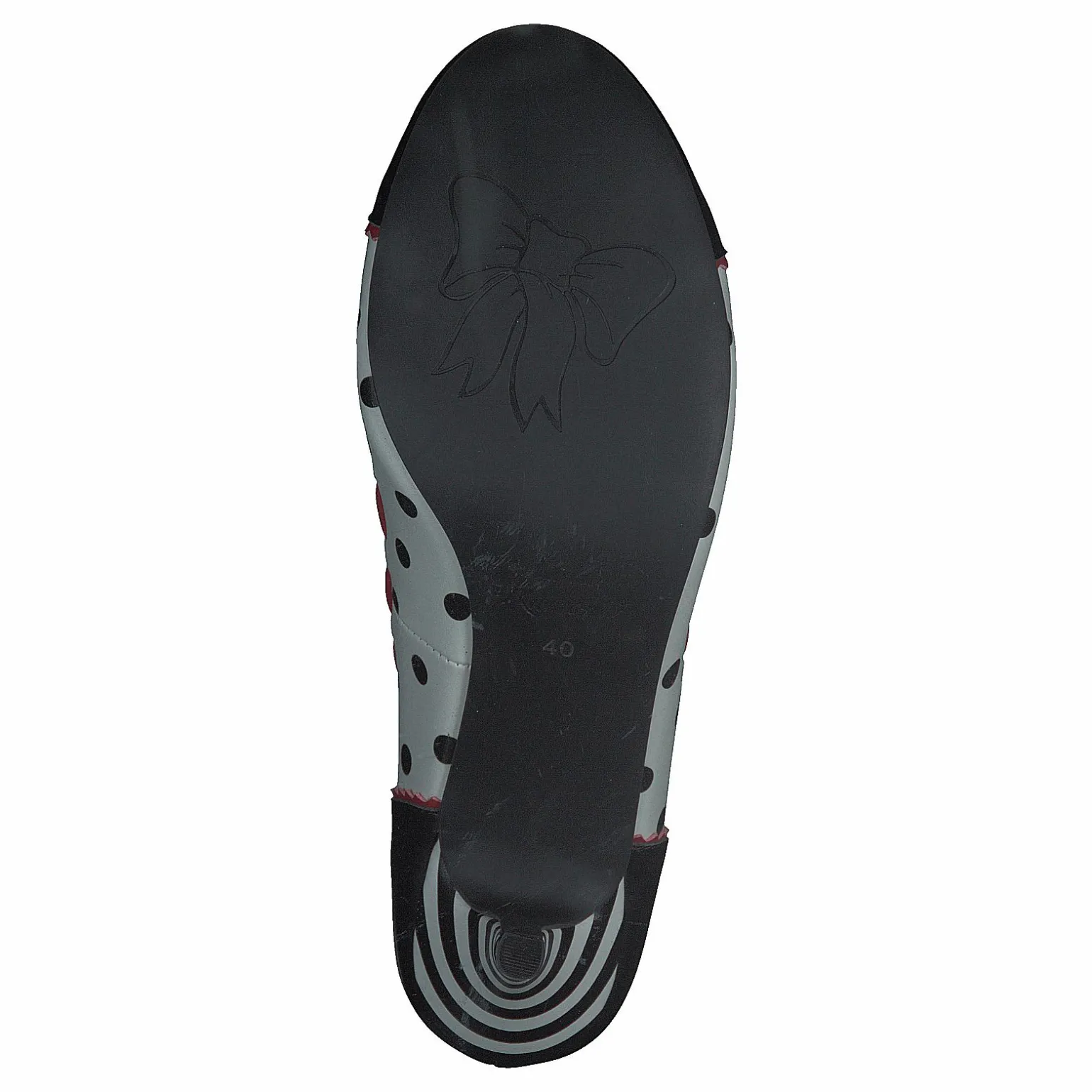 Cherry Fizzy Black/white/red - Dots