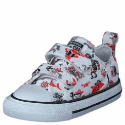 Chuck Taylor All Star 2v Pirat 102-white/university Red/black