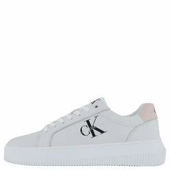 Chunky Cupsole Mono Lth Wn Bright White/whisper Pink