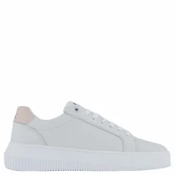 Chunky Cupsole Mono Lth Wn Bright White/whisper Pink