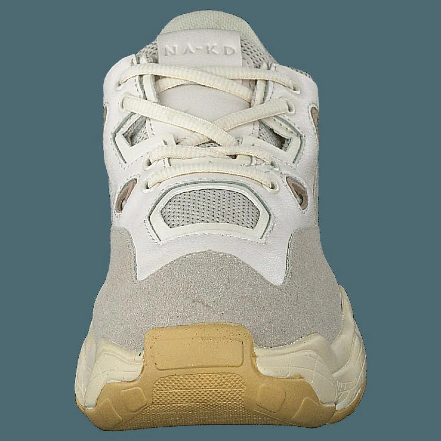 Chunky Graphic Sole Trainers Nude