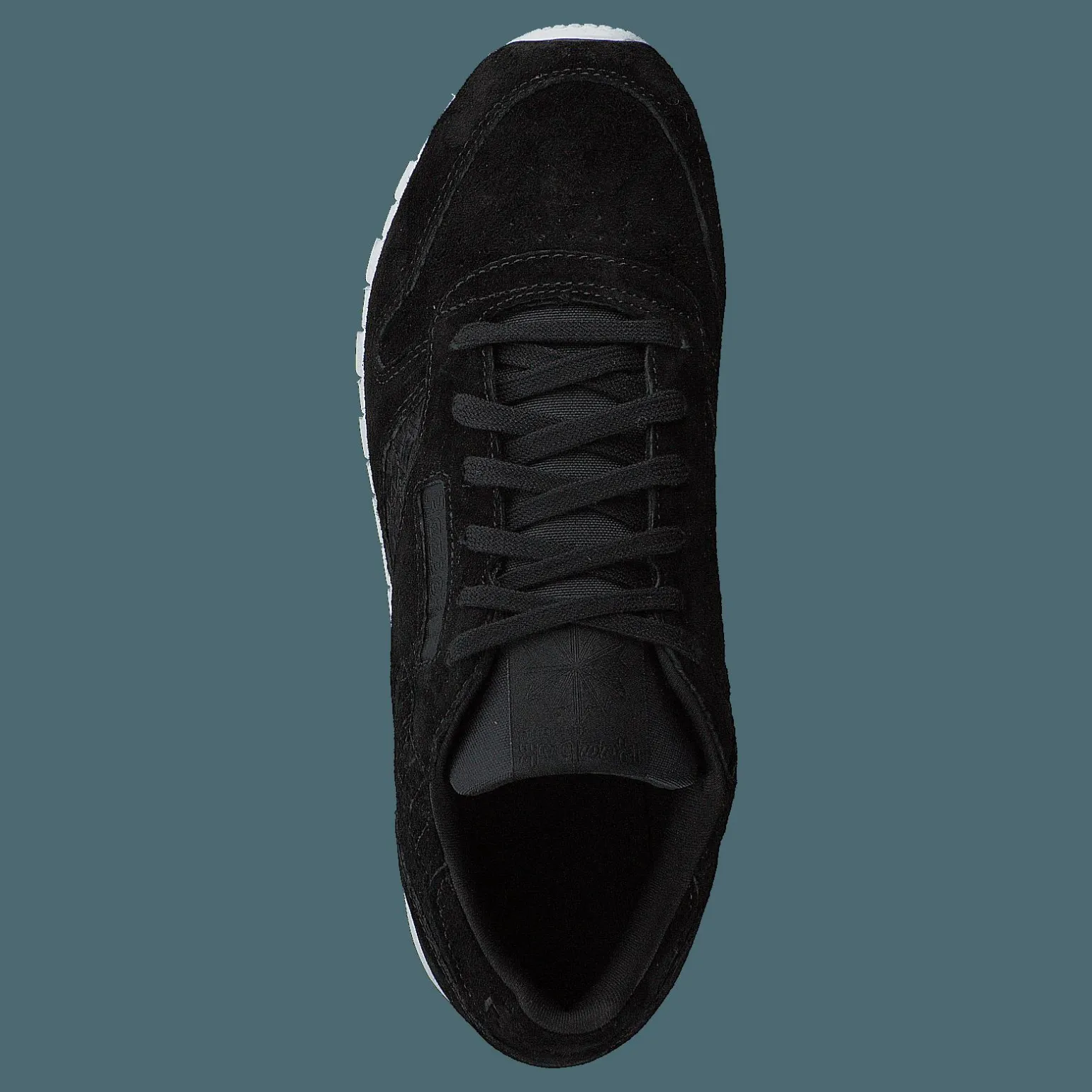 Cl Lthr Woven EMB Black/White