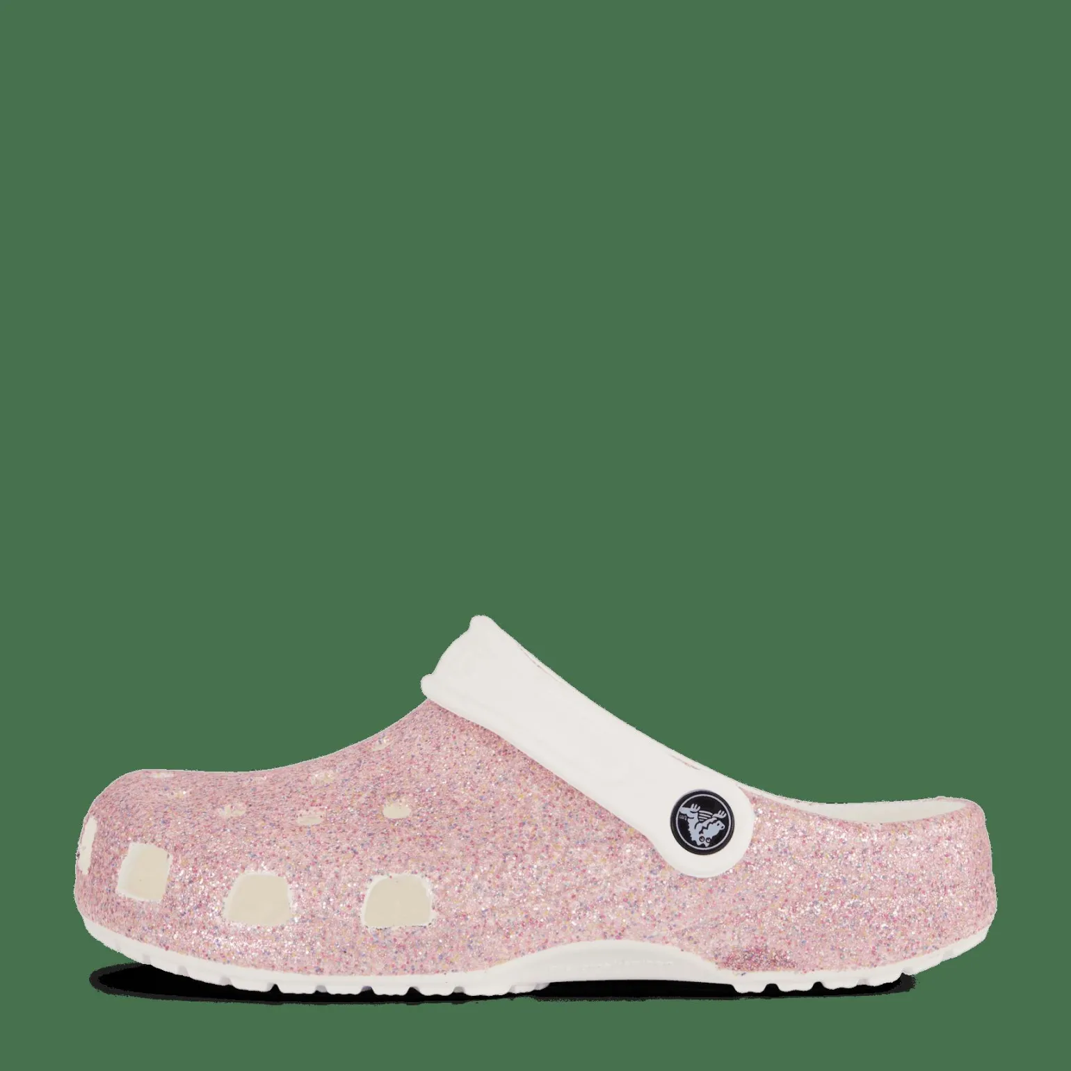Classic Glitter Clog K White/Rainbow