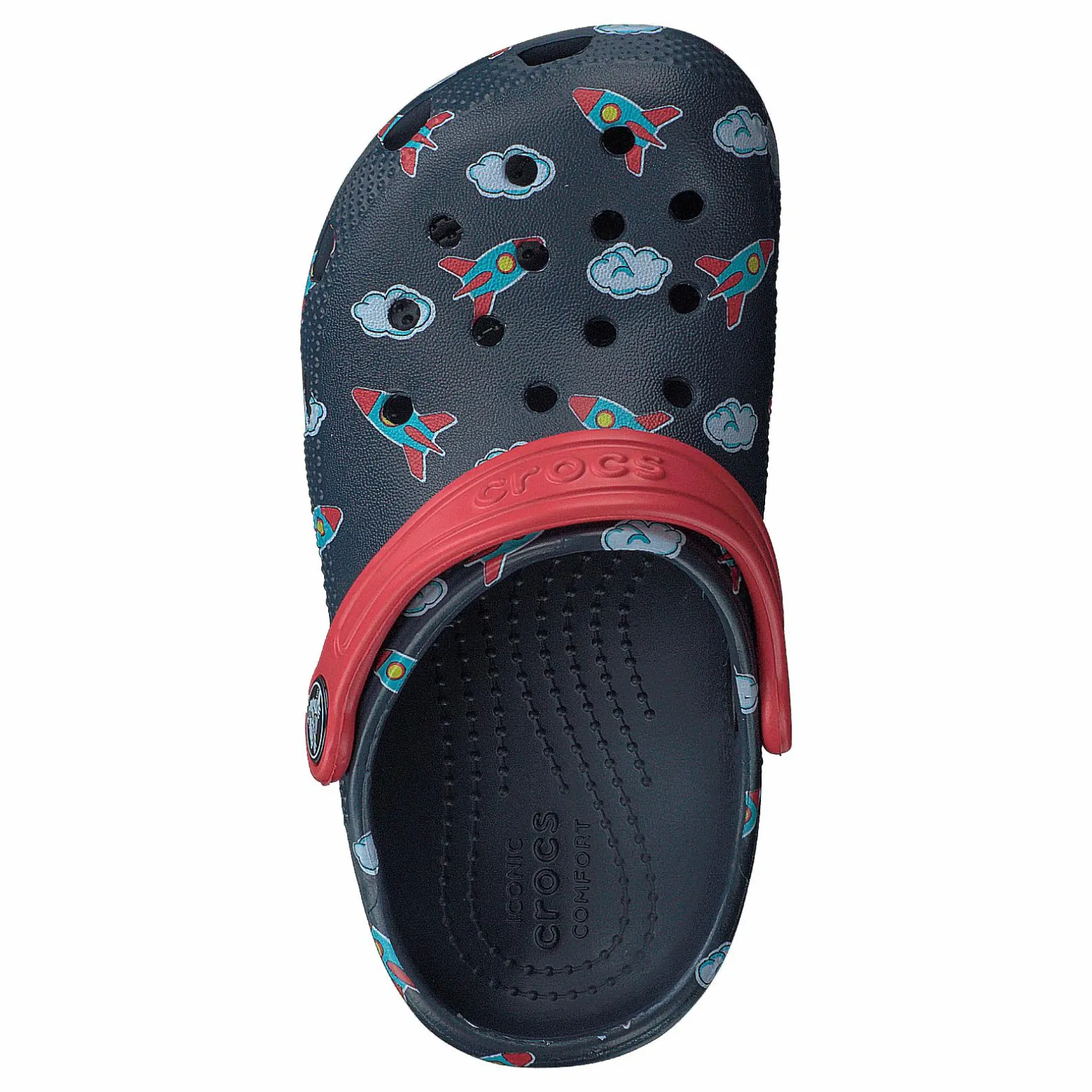 Classic Printed Clog Kids Navy