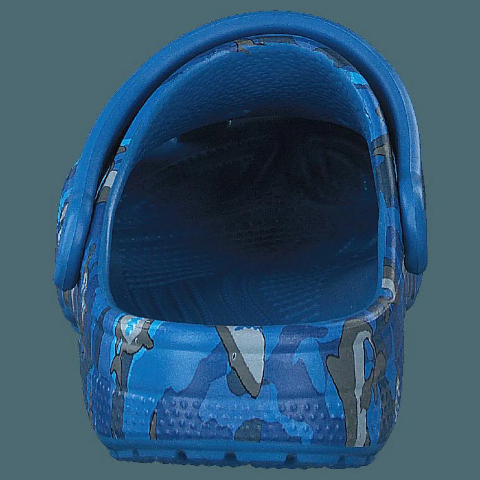 Classic Shark Clog Kids Prep Blue