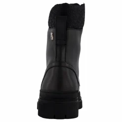 Cleated Lace-up Lthr Mix Mono  Black