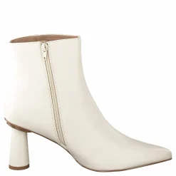 Cone Shape Ankle Boots Offwhite