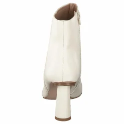 Cone Shape Ankle Boots Offwhite