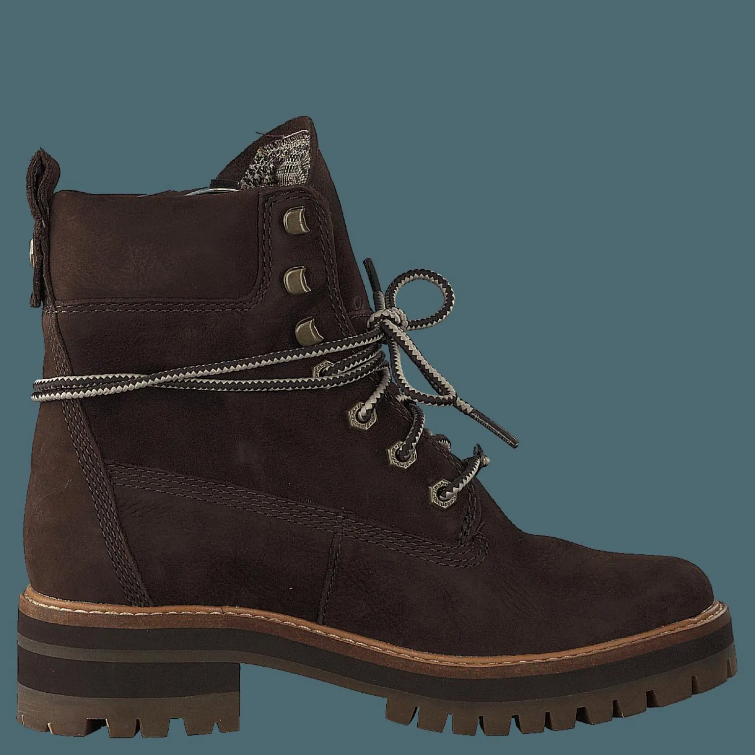 Courmayeur Valley Yellow Boot Dark Walnut