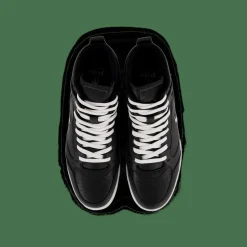 Court Leather High-Top Sneaker Black / White PP