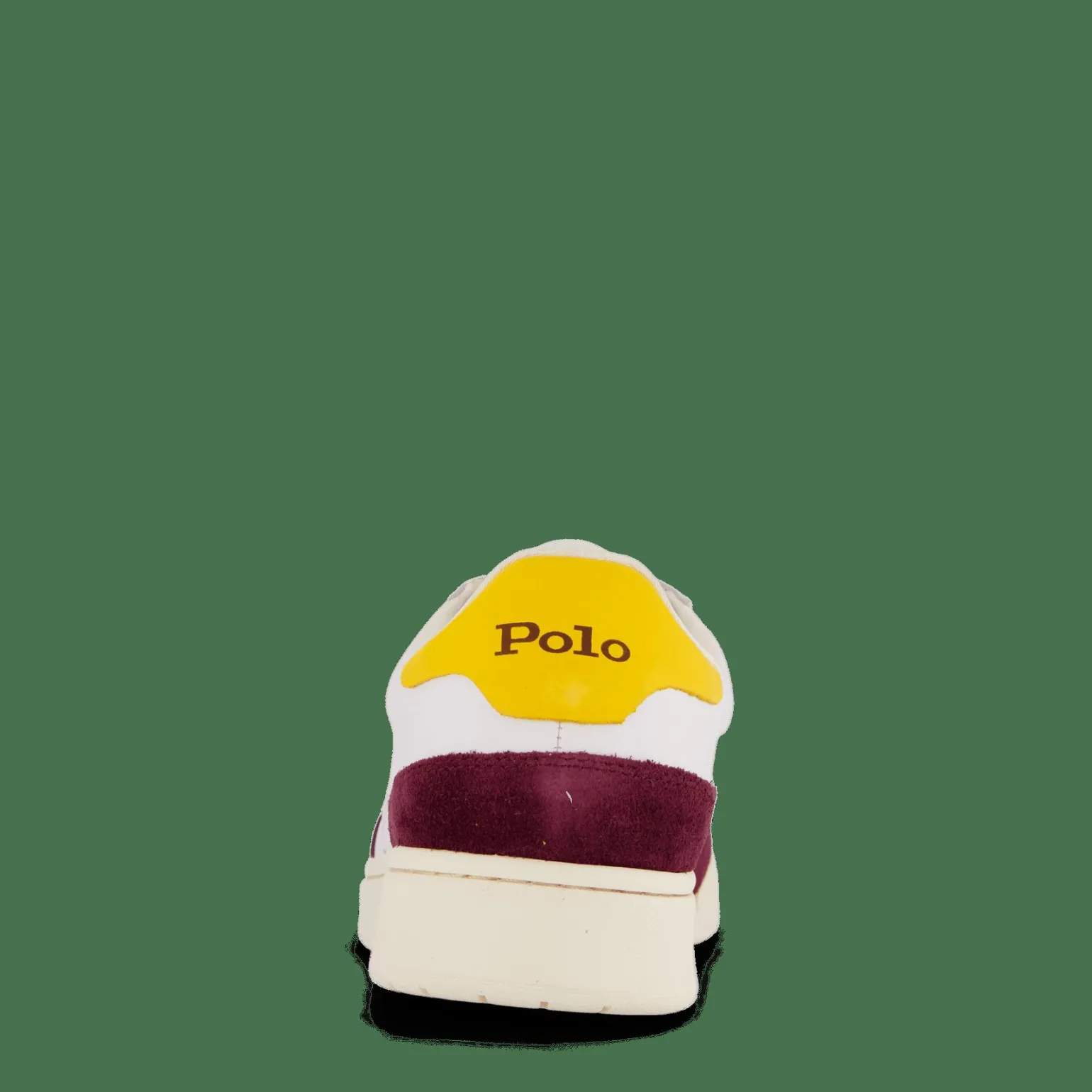 Court Leather-Suede Sneaker White / Wine / Gold