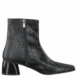 Croco Basic Boots Black