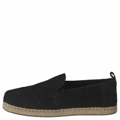 Deconstructed Alpargata Rope Black Suede
