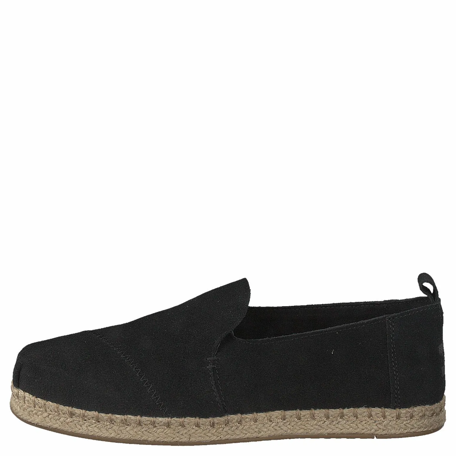 Deconstructed Alpargata Rope Black Suede