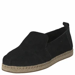 Deconstructed Alpargata Rope Black Suede