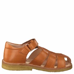Fisherman Sandal With Velcro Cognac
