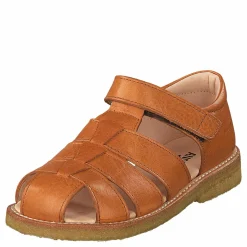 Fisherman Sandal With Velcro Cognac