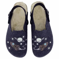 Fussbettpantoffel Blau