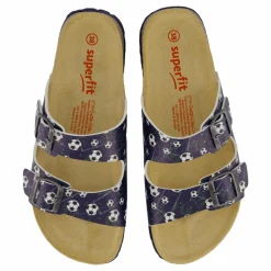 Fussbettpantoffel Blau/mehrfarbig