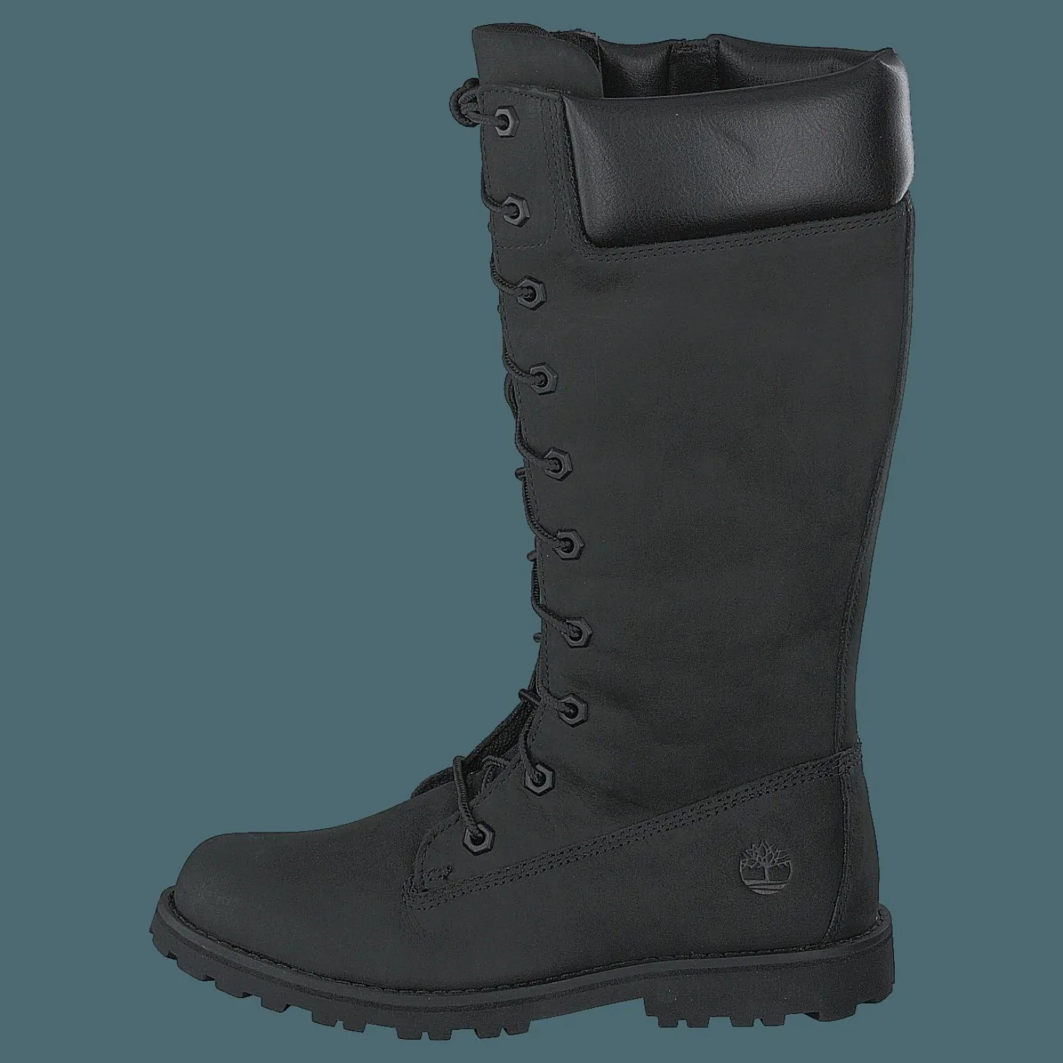 Girls Classic Tall Lace Up Wit Black