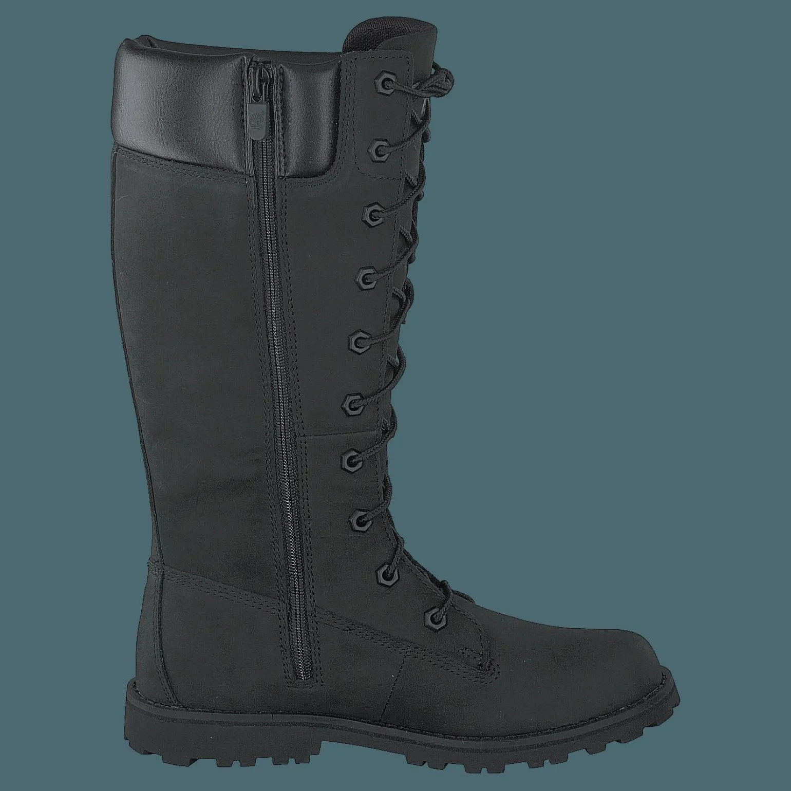 Girls Classic Tall Lace Up Wit Black