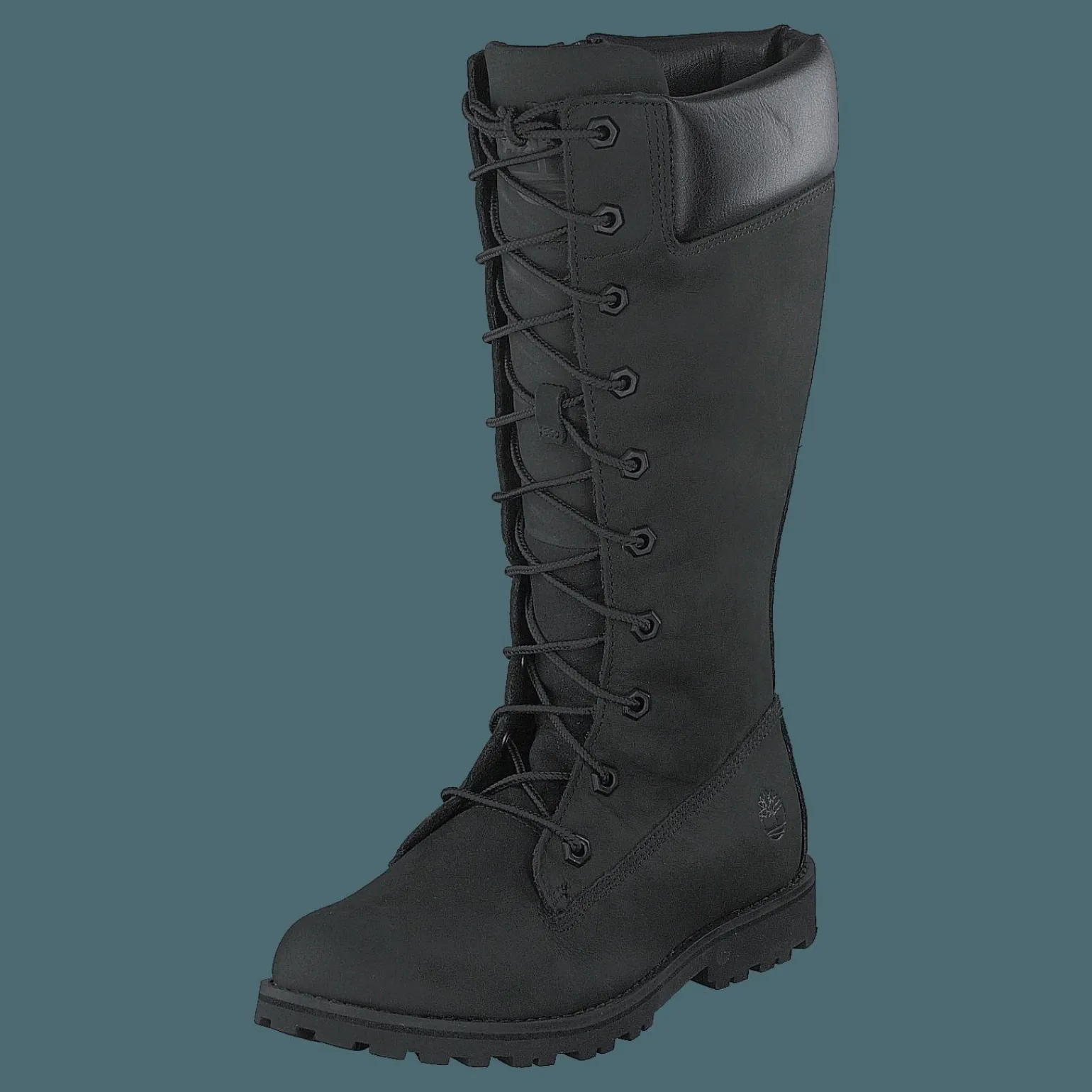 Girls Classic Tall Lace Up Wit Black