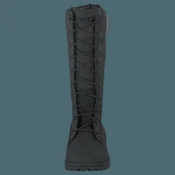 Girls Classic Tall Lace Up Wit Black