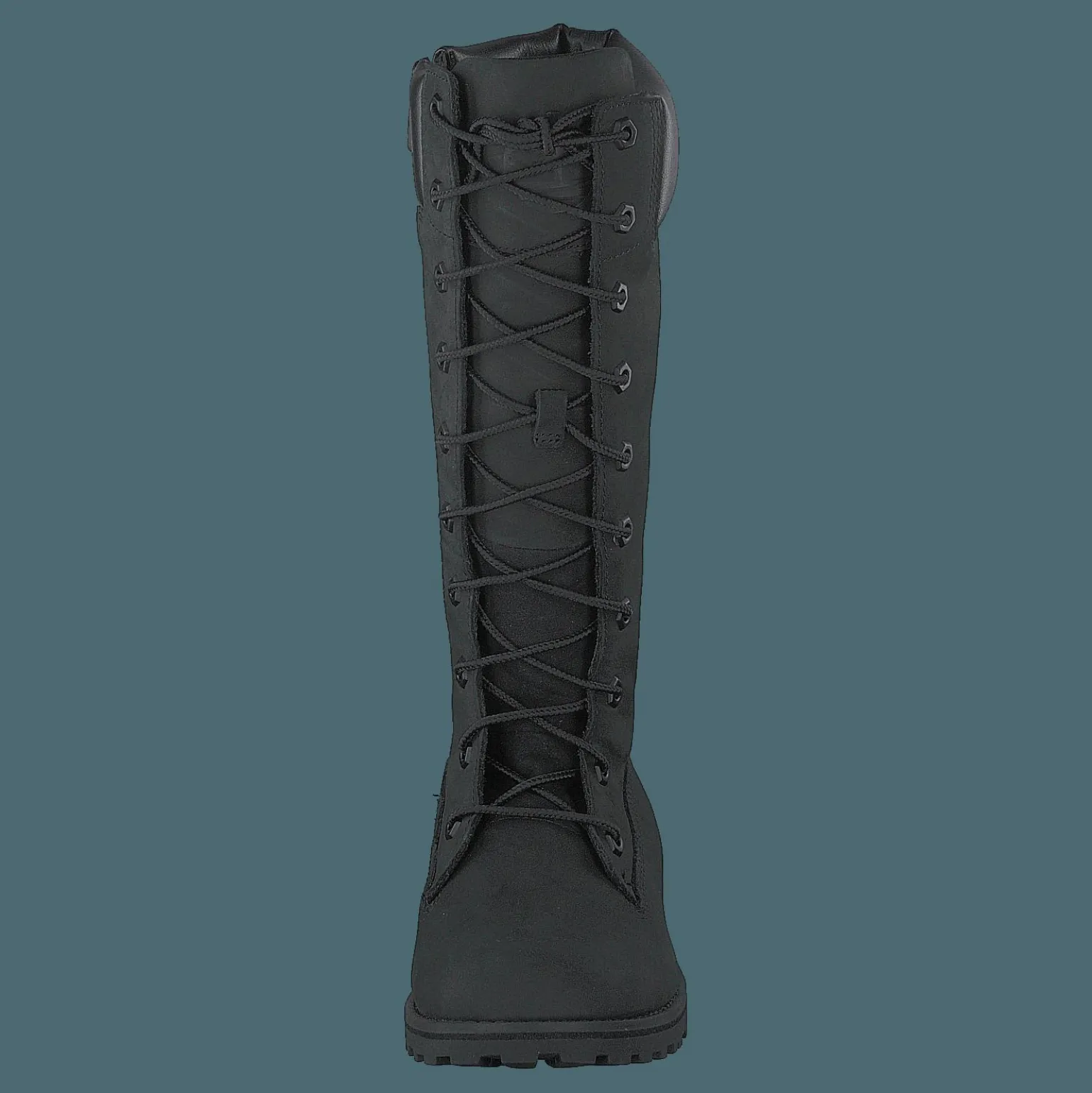 Girls Classic Tall Lace Up Wit Black