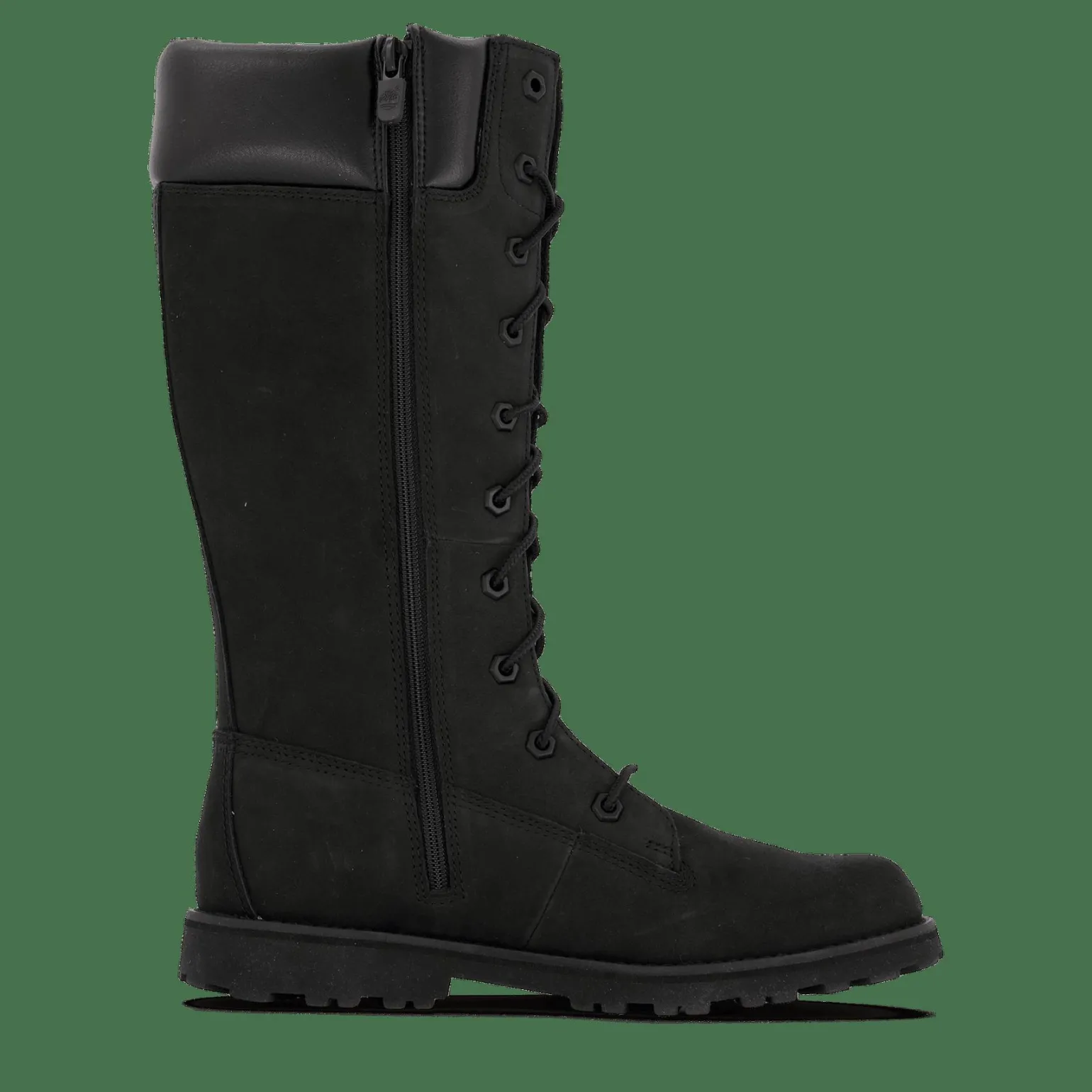 Girls Classic Tall Lace Up Wit Black