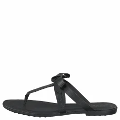 Gomma Bow Sandal Nero